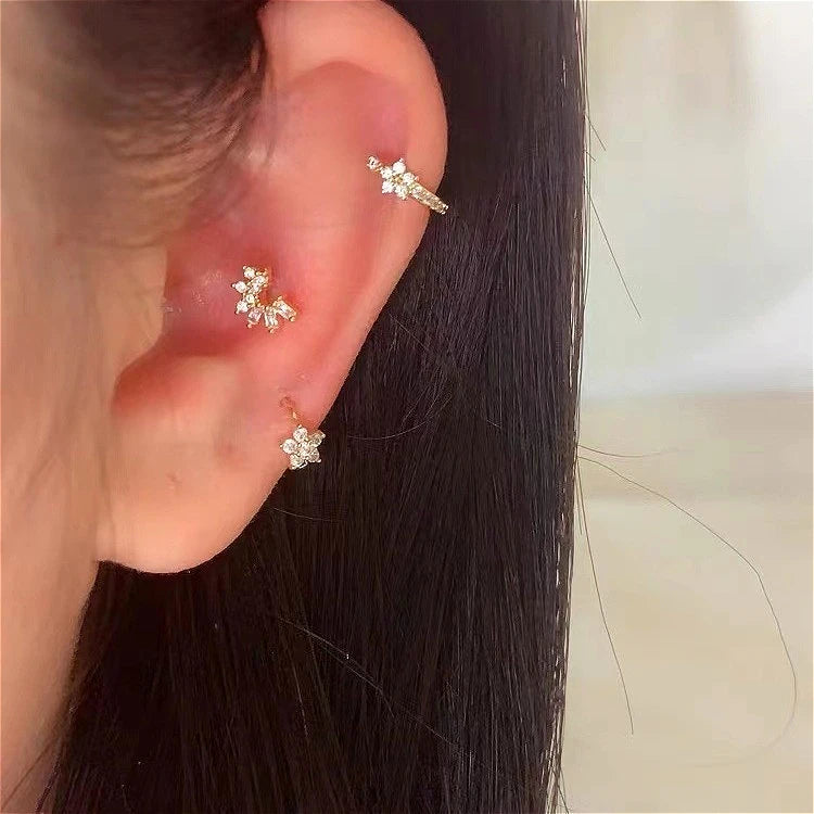 Clara Flower Hoop Piercing