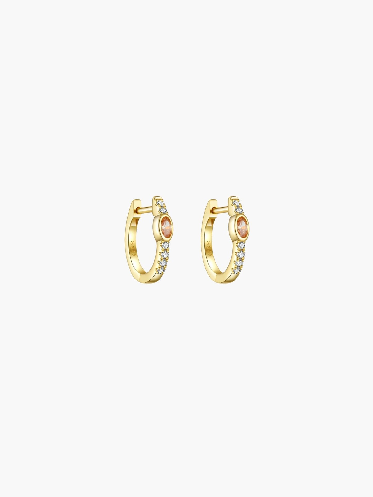 ZEYA - Amber Hoop Earrings