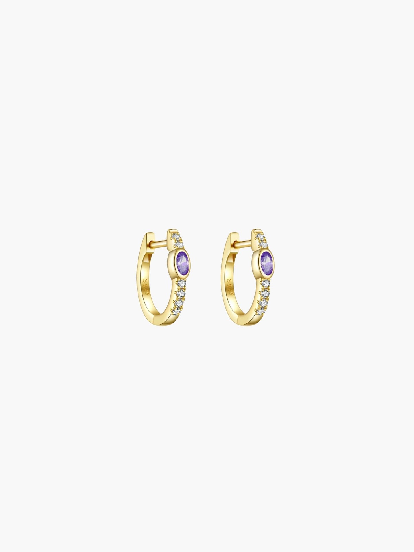 ZEYA - Amber Hoop Earrings