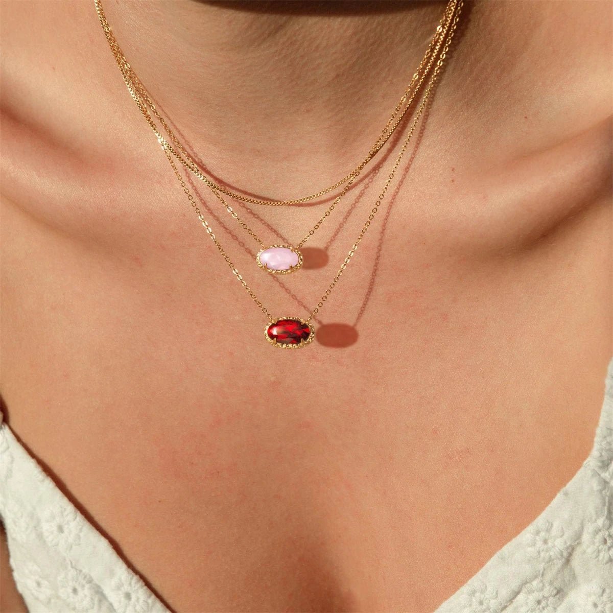 ZEYA - Blythe Natural Stone Necklace