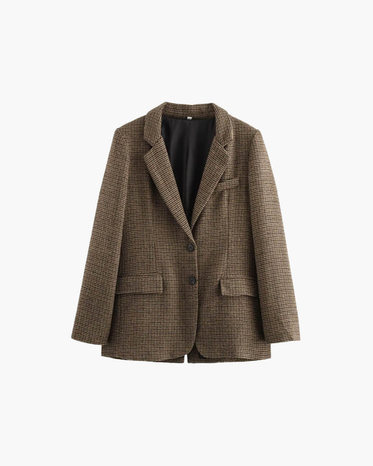 ZEYA - Delphine Houndstooth Blazer