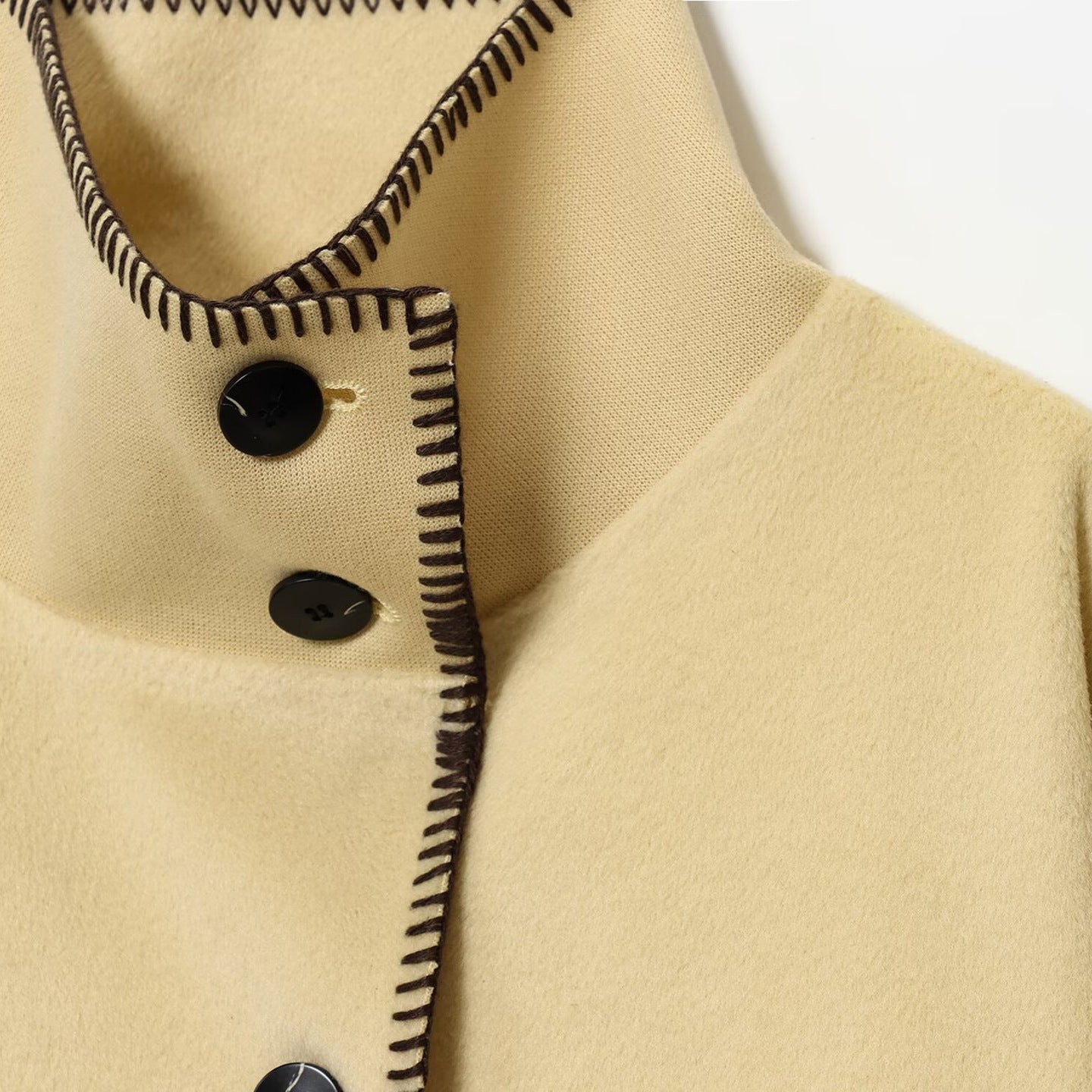 ZEYA - Emma High Neck Button Jacket