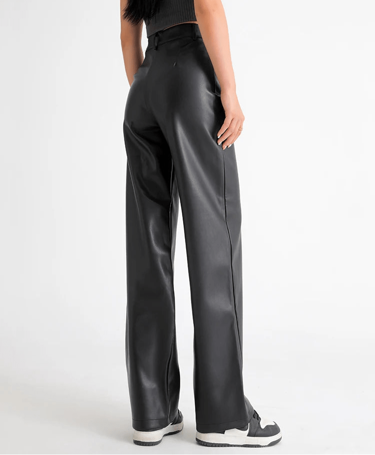 ZEYA - Estella High Waisted Leather Pants