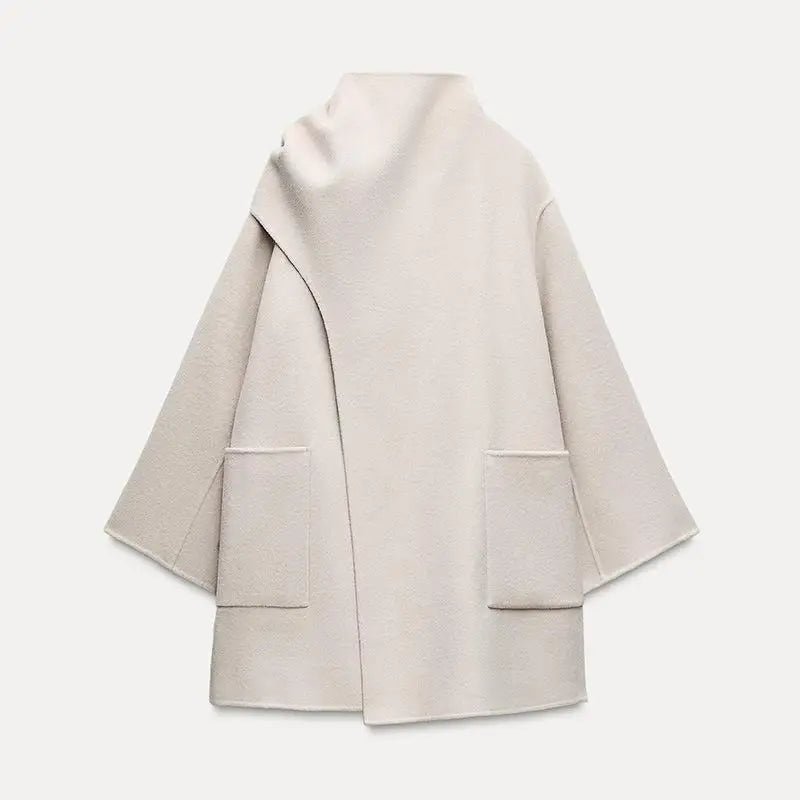 ZEYA - Margaux Loose Fit Coat with Scarf