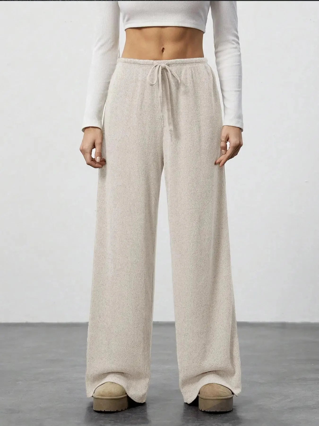 ZEYA - Samantha Wide Leg Knit Pants