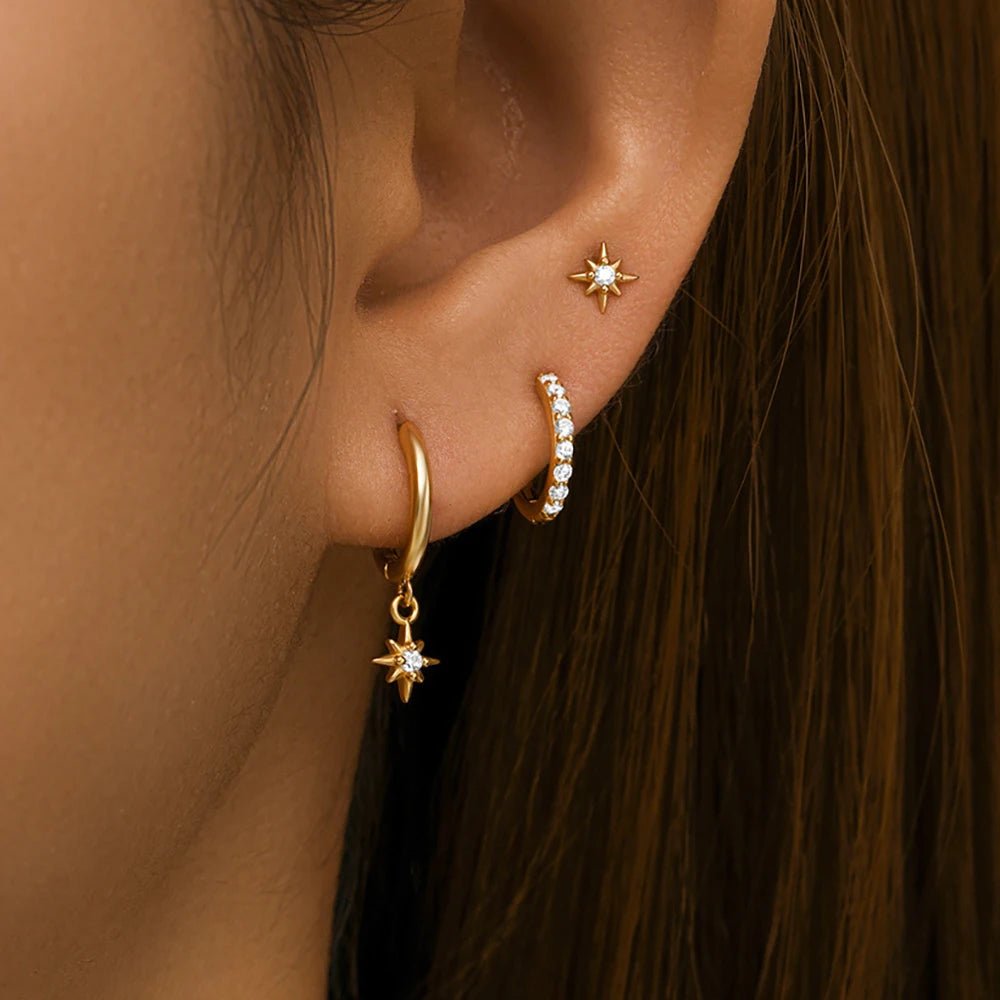 ZEYA - Stellar Sparkling Earring Set
